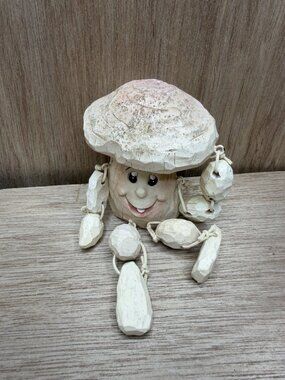 Mushroom Anthropomorphic Shelf Sitter 1980